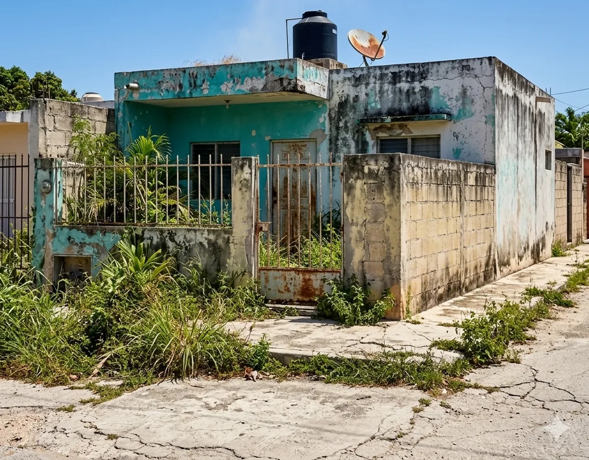 Casa de interés social con crédito Infonavit en Mérida, Yucatán